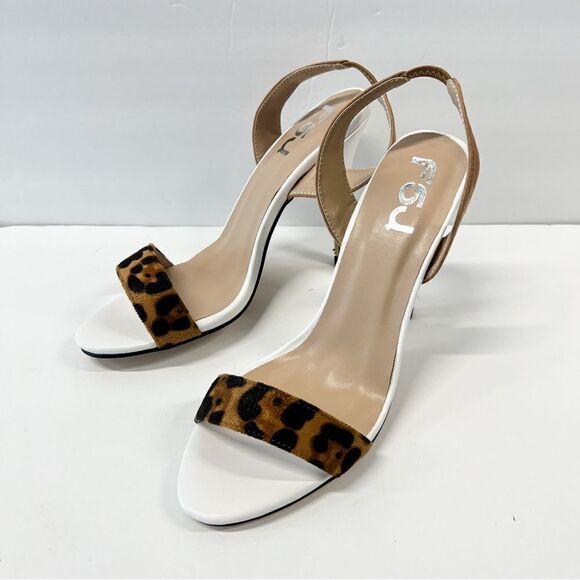 FSJ Shoes - FSJ women sexy leopard print slingback open toe heels pumps sandal casual comfy